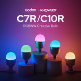 GODOX フルカラーLEDクリエイティブバルブ「C7R/C10R」 および関連アクセサリー販売開始のご案内